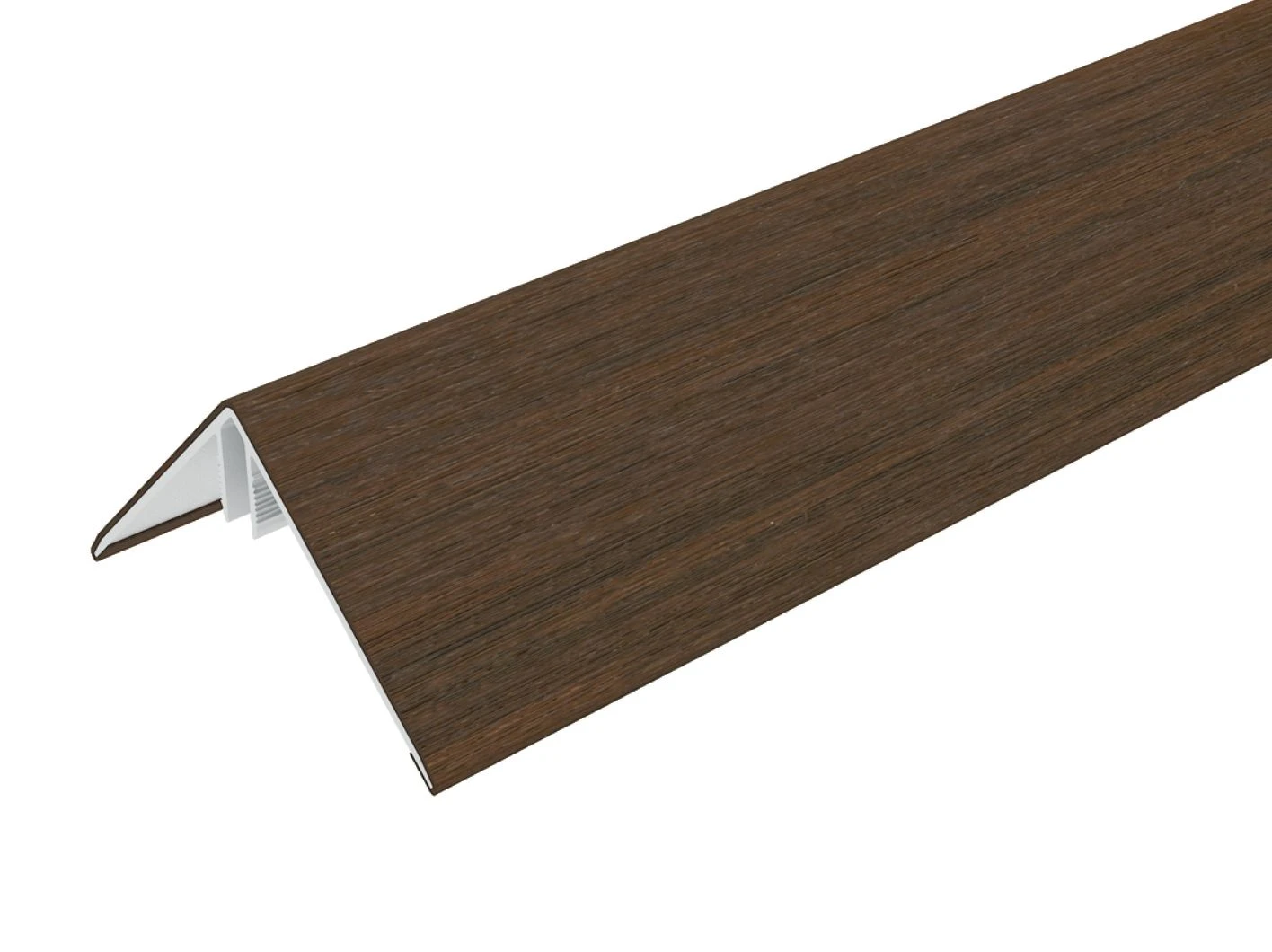Aluminium Hoekprofiel 6 x 6 cm (60 x 60 mm) Ipé - Lengte 300 cm - Afbeelding 1